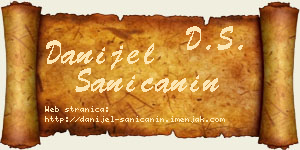 Danijel Saničanin vizit kartica